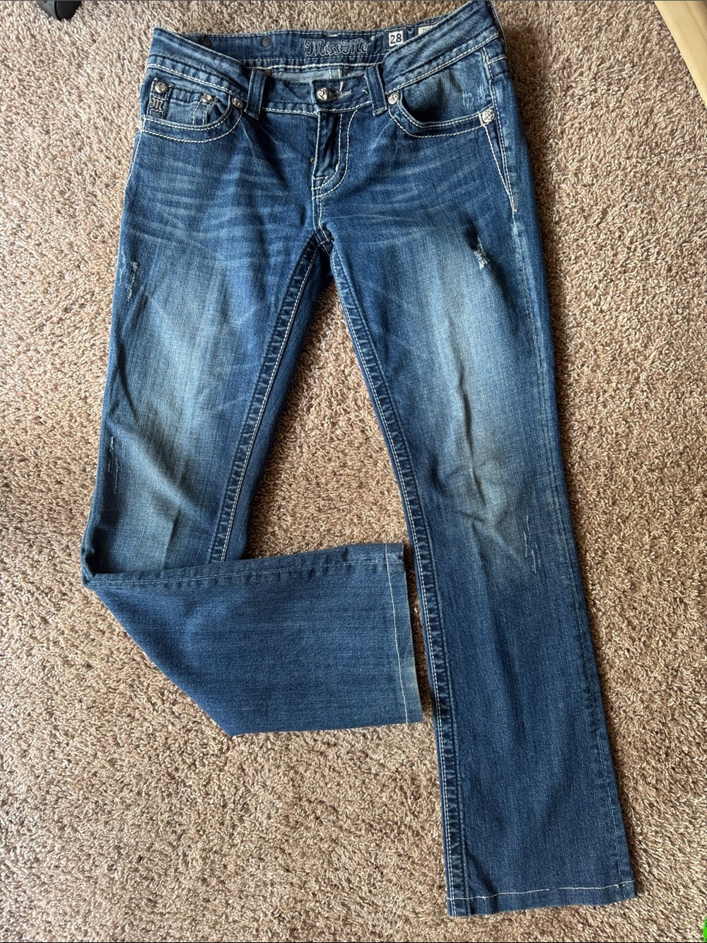Miss Me Medium Wash Boot-Leg Jeans